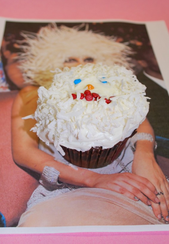 Lady Gaga Chocolate Brownie Cupcake