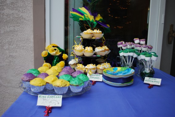 Mardi Gras New Orleans Cupcake Party