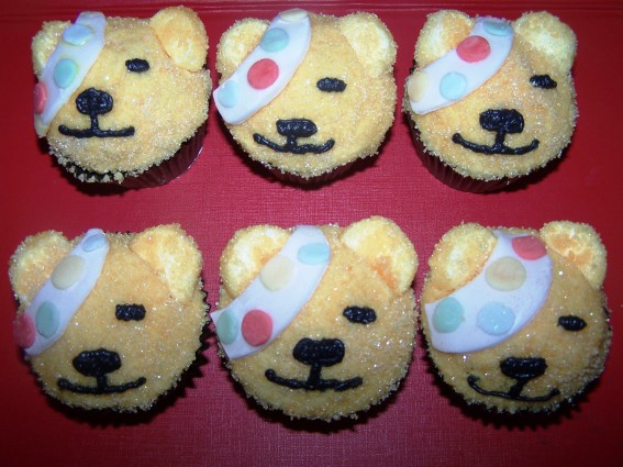 Pudsey Teddy Bear Cupcakes