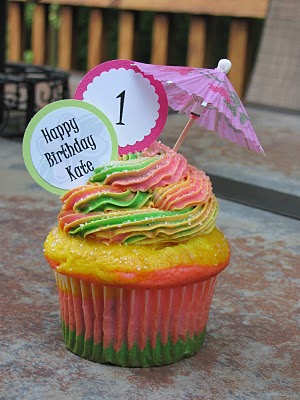 Hawaiian Cupcake Ideas