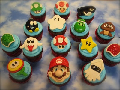 Mario Kart Birthday Cake on Mario Cupcakes   Party Cupcake Ideas